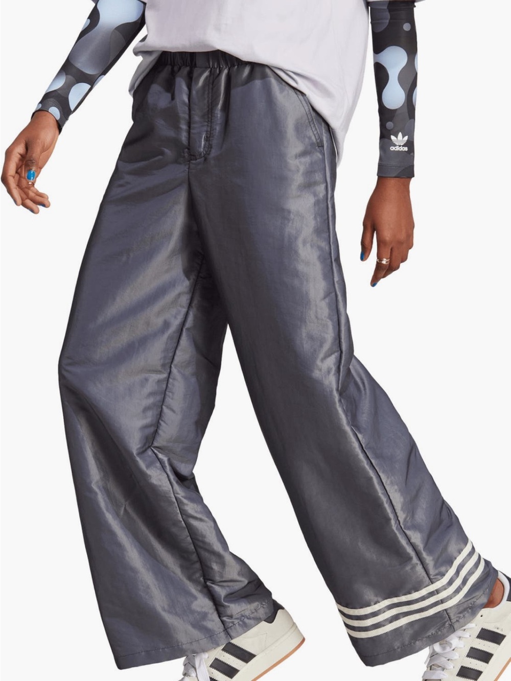 Adidas Recycled Wide-Leg Track Pants